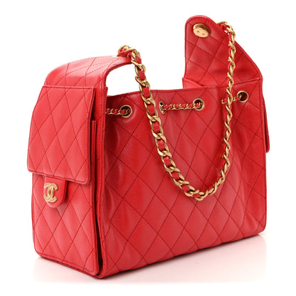 Chanel Caviar Quilted Small Chanel 25 Handbag Dark Red 3 of 10