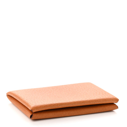 Hermes Peau Porc Calvi Card Case Toffee 4 of 7