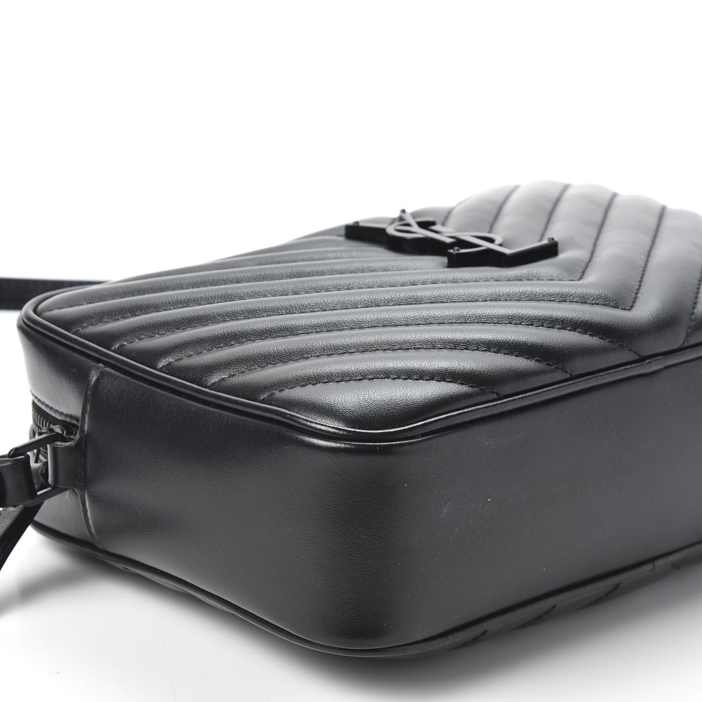 Calfskin Matelasse Monogram Lou Camera Bag Black