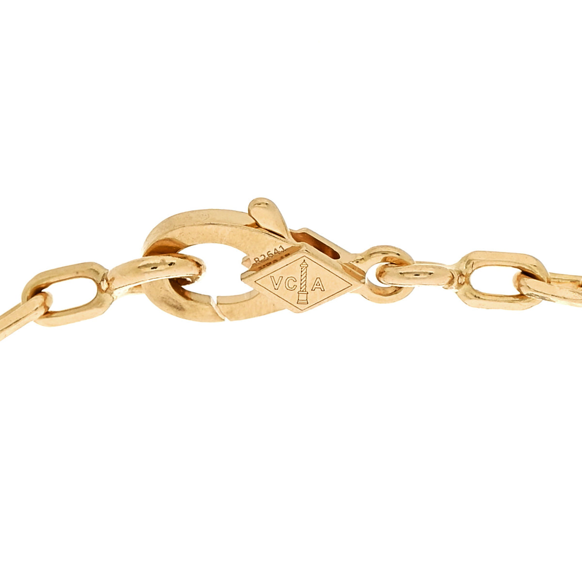 Van Cleef & Arpels 18K Yellow Gold 5 Motifs Guilloche Vintage Alhambra Bracelet 3 of 5
