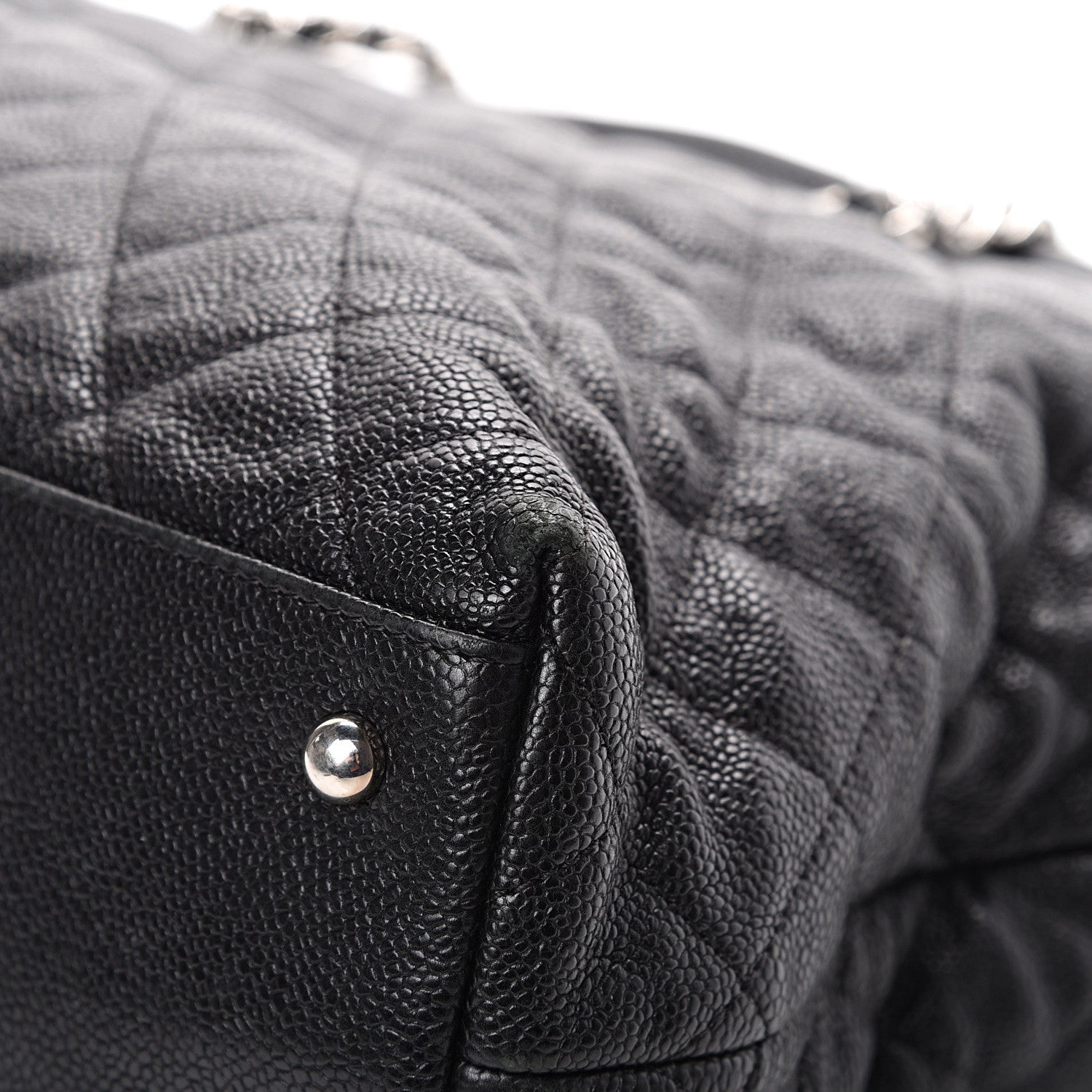 Chanel Caviar Quilted French Riviera Shouler Bag Black 10 of 14