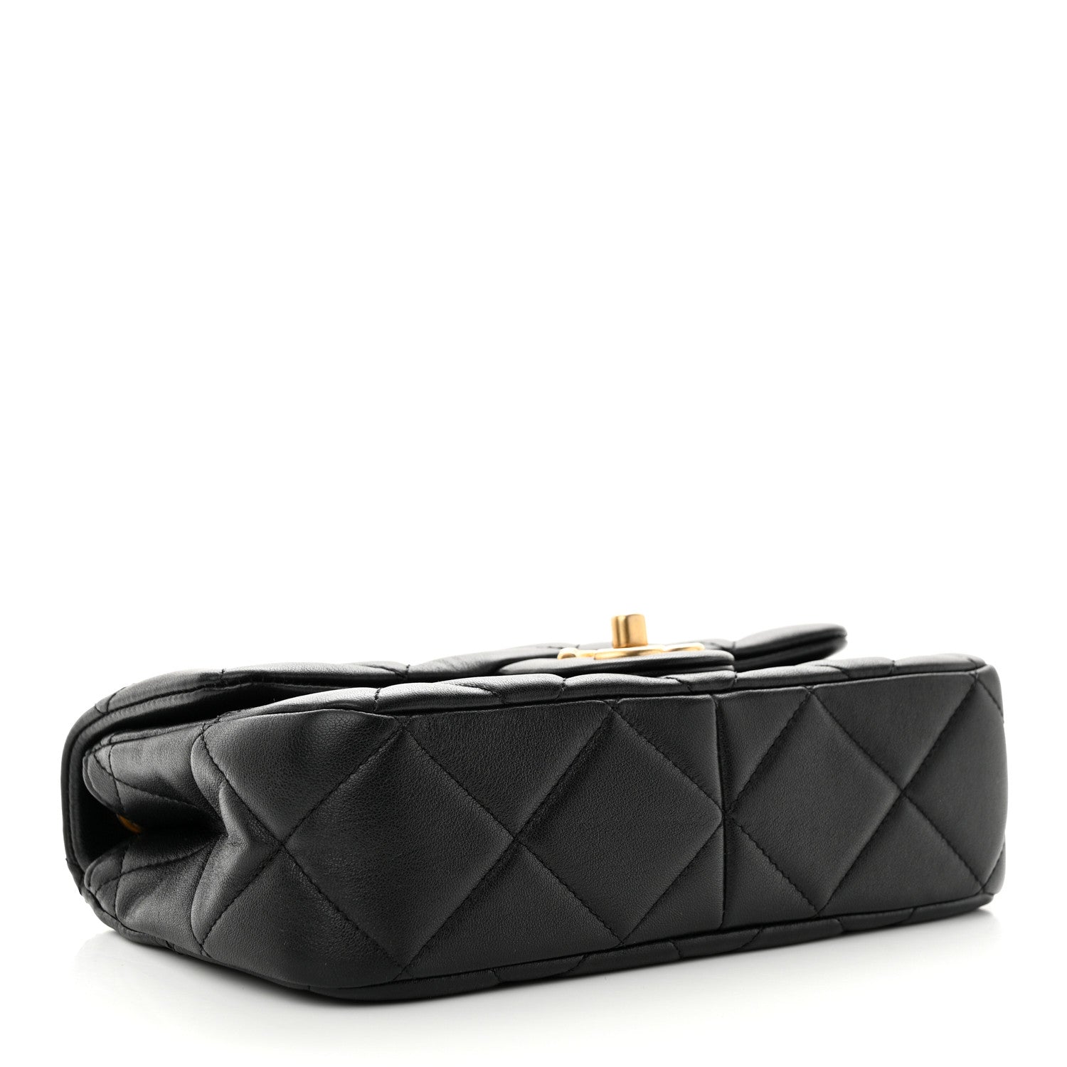 Chanel Lambskin Quilted Pearl Small Flap Black 4 of 10