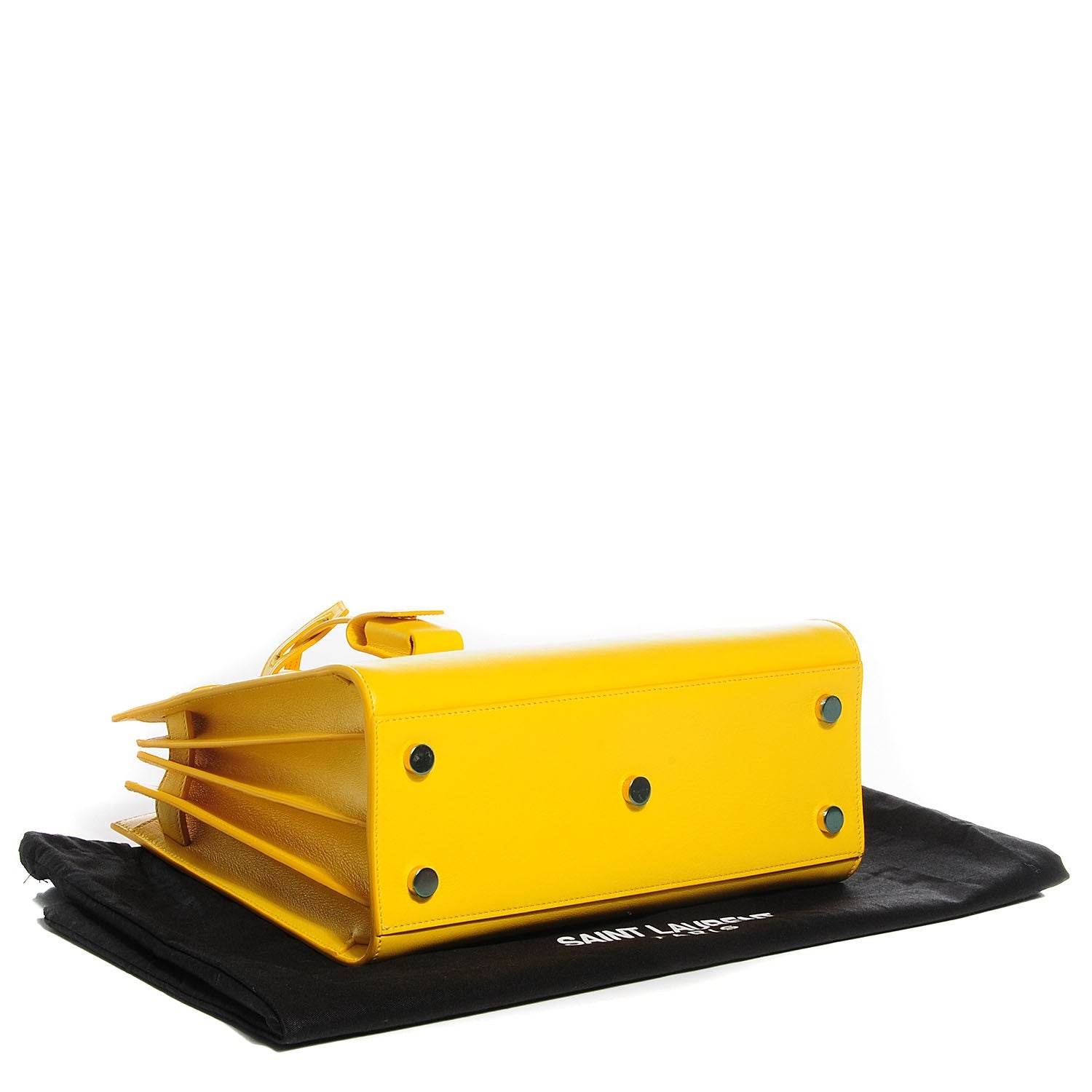 Saint Laurent Calfskin Baby Sac De Jour Yellow 4 of 8