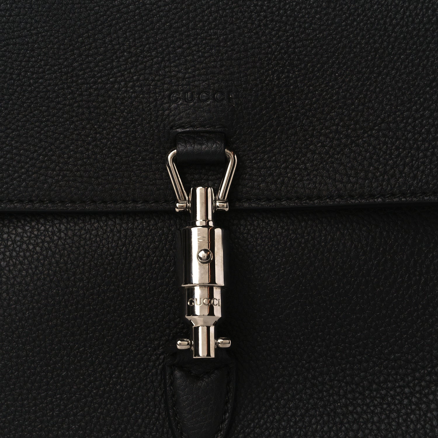 Gucci Soft Calfskin Small Jackie Shoulder Bag Black 7 of 9