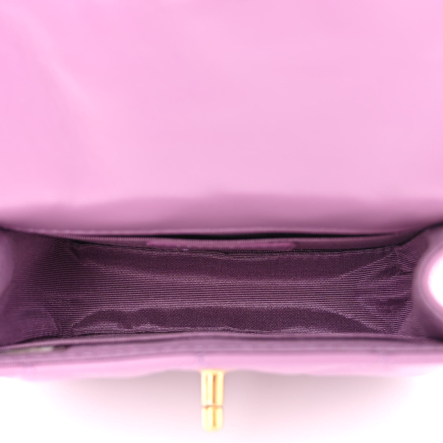 Chanel Shiny Lambskin Quilted Extra Mini Flap Purple 5 of 10