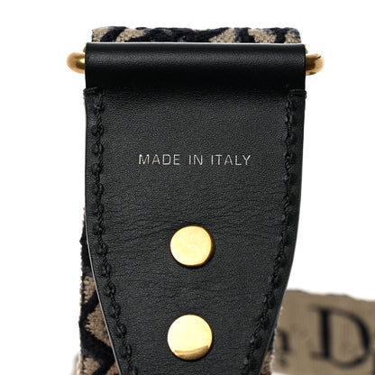 Christian Dior Oblique Studded Shoulder Strap Blue 5 of 5