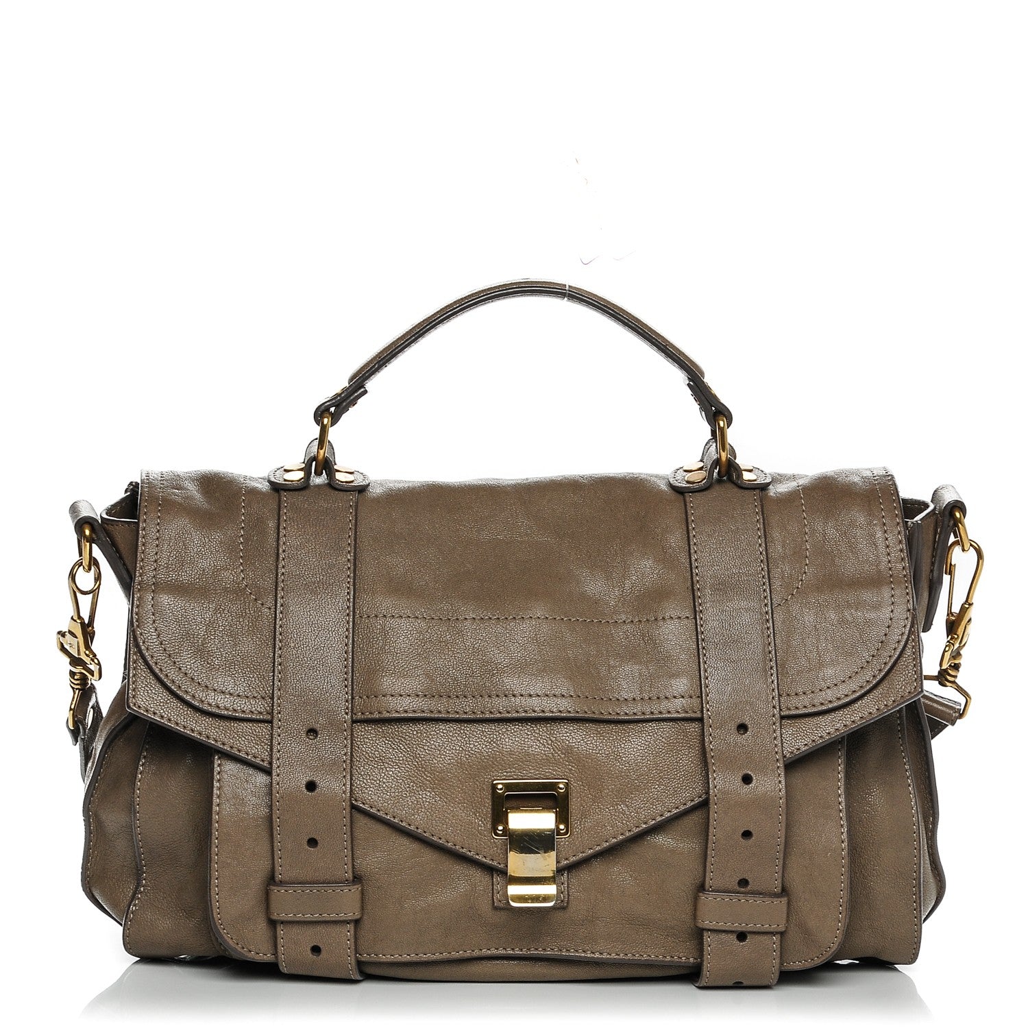 Proenza Schouler Lambskin Medium PS1 Satchel Smoke 1 of 8