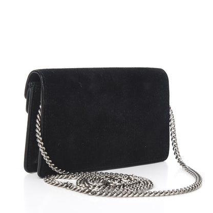 Gucci Velvet Super Mini Dionysus Shoulder Bag Black 3 of 9