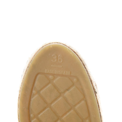 Chanel Calfskin CC Espadrille Mules 36 Beige 7 of 7