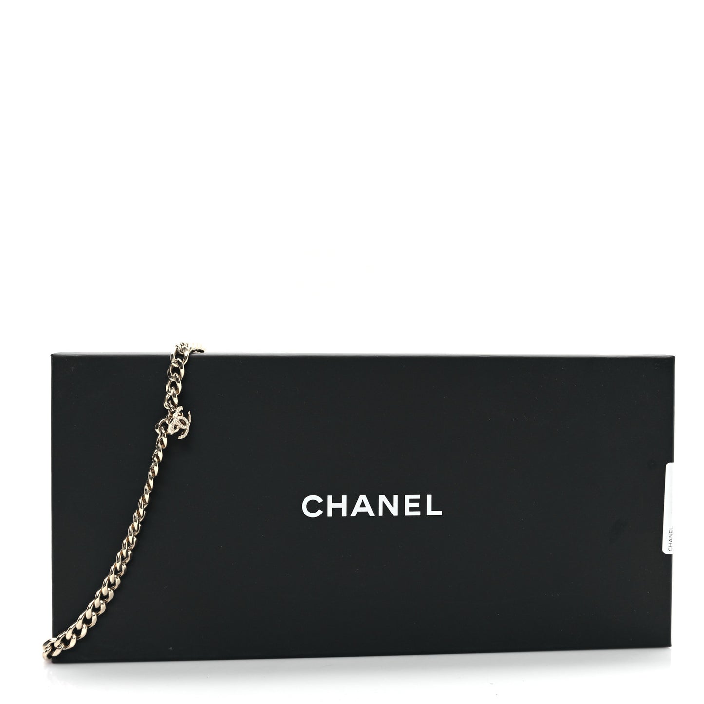 Pearl Resin Crystal CC No 5 Perfume Bottle Chain Gold