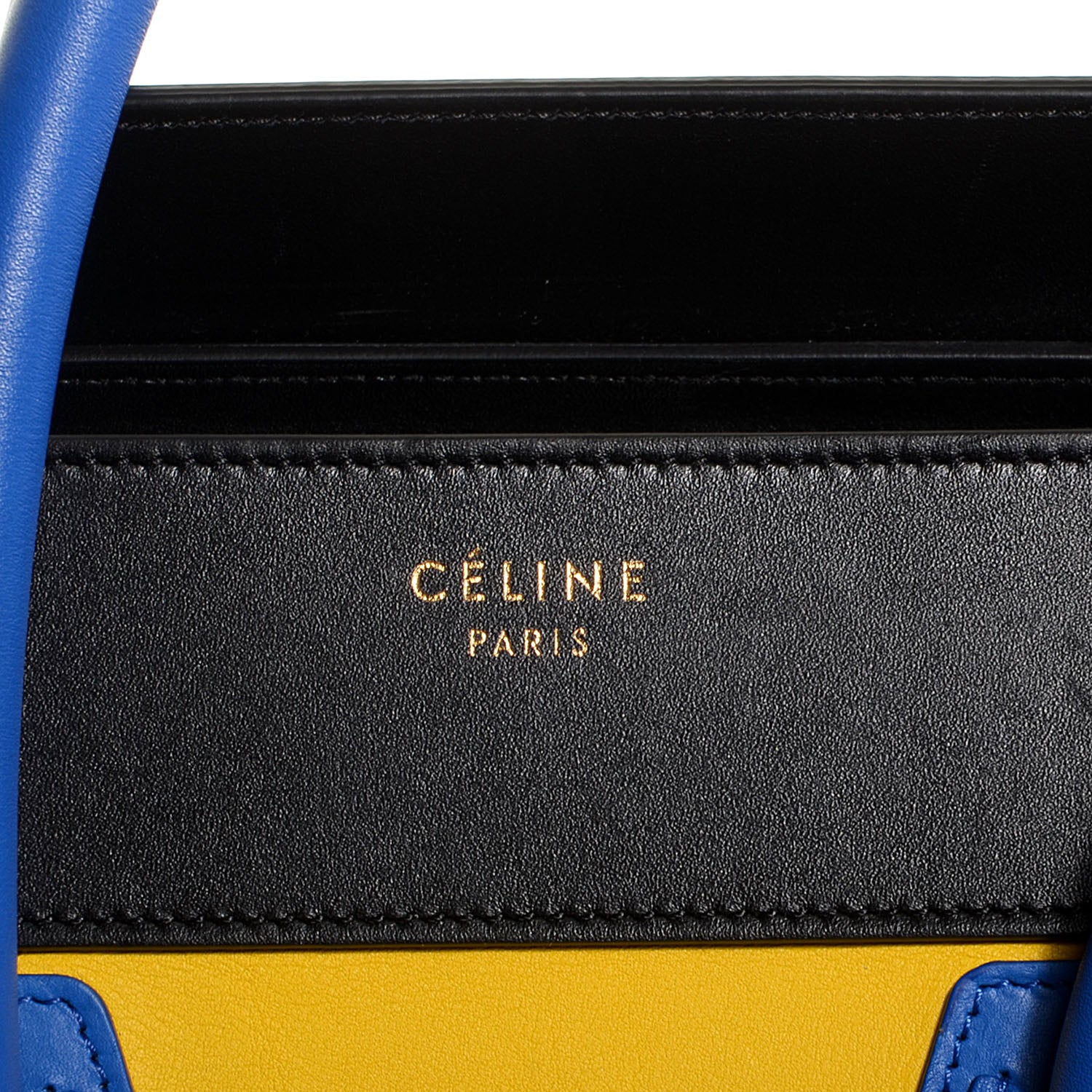Celine Smooth Calfskin Mini Tri-Color Luggage Sunflower 9 of 9