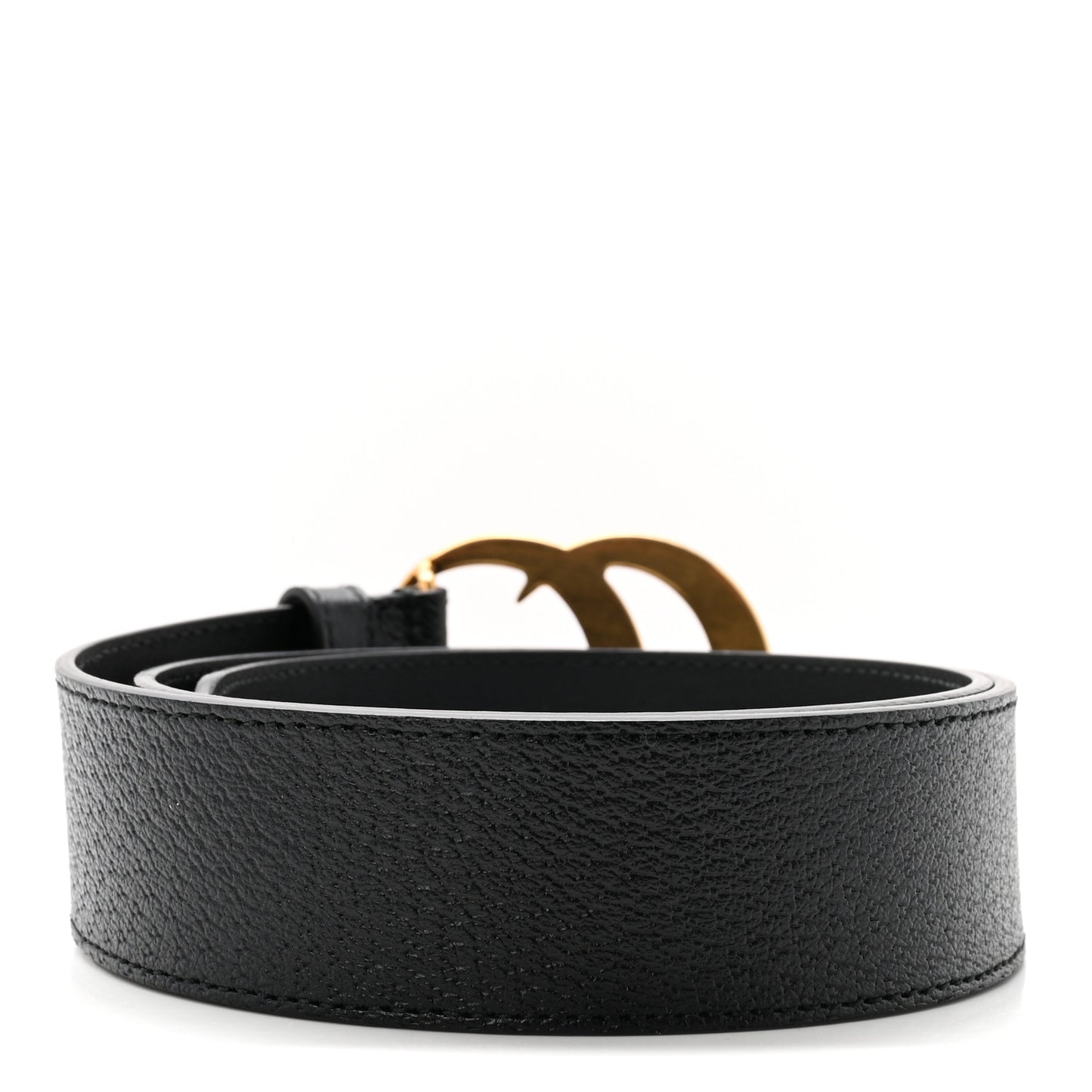 Textured Calfskin Double G 40mm Belt 80 32 Black