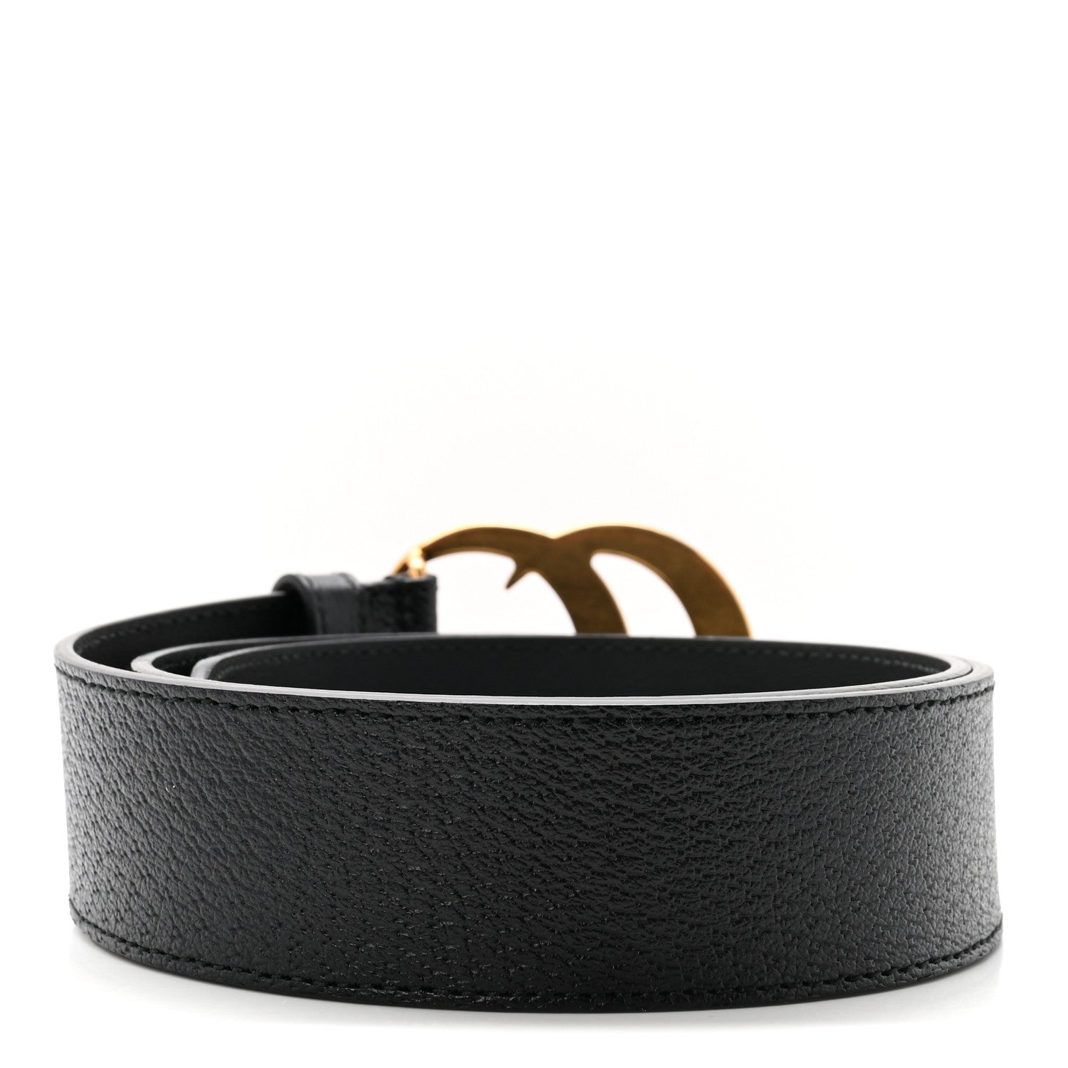 Gucci Textured Calfskin Double G 40mm Belt 80 32 Black 2 of 6