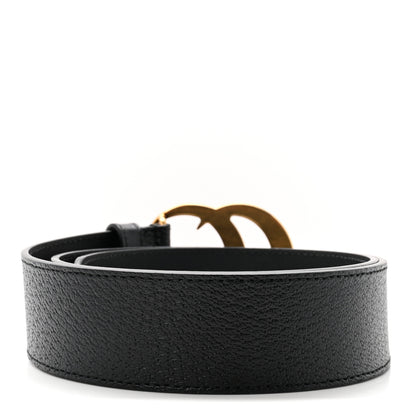 Gucci Textured Calfskin Double G 40mm Belt 80 32 Black 2 of 6
