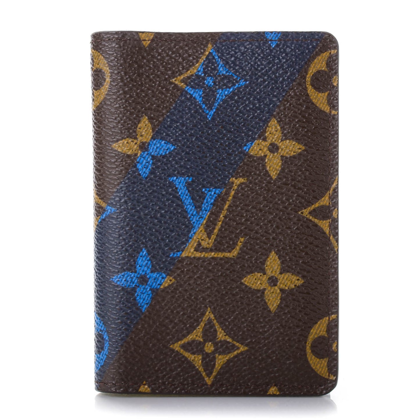 Monogram V Pocket Organizer NM Blue