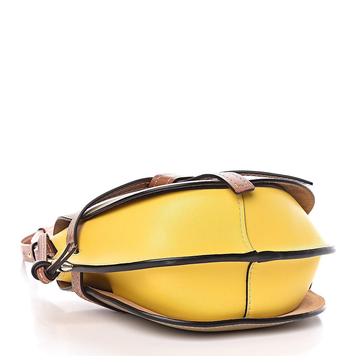 Loewe Calfskin Small Gate Crossbody Bag Mocca Yellow Pecan 4 of 9