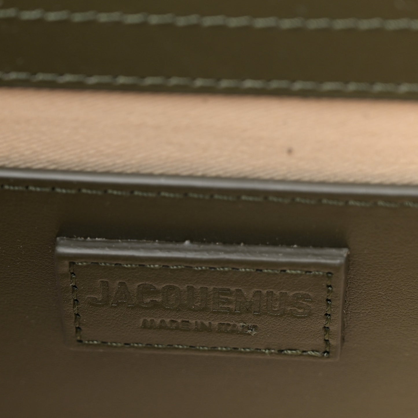 Smooth Calfskin Le Grand Bambino Dark Khaki