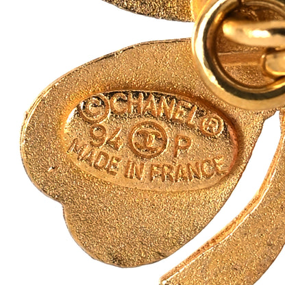 Chanel Pearl Clover Cufflinks Gold 4 of 4