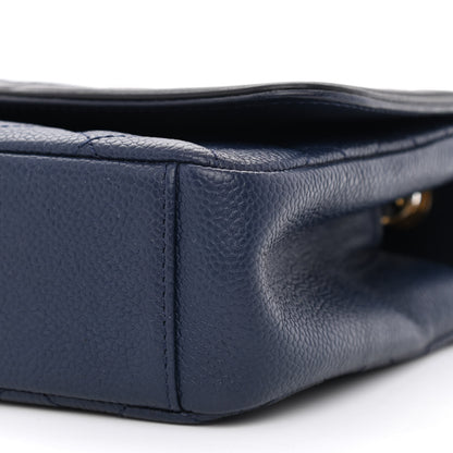 Chanel Caviar Quilted Small CC Filigree Flap Navy Black 10 of 10
