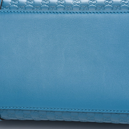 Gucci Soft Microguccissima Small Zippered Satchel Deep Cobalt 8 of 11