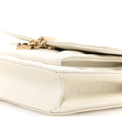 Christian Dior Lambskin Chain Lady Dior Chain Pouch Latte 10 of 11