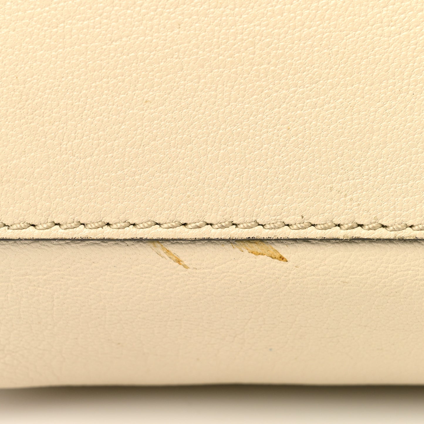 Goatskin Elaphe Medium Peekaboo Iconic Satchel Latte Natural