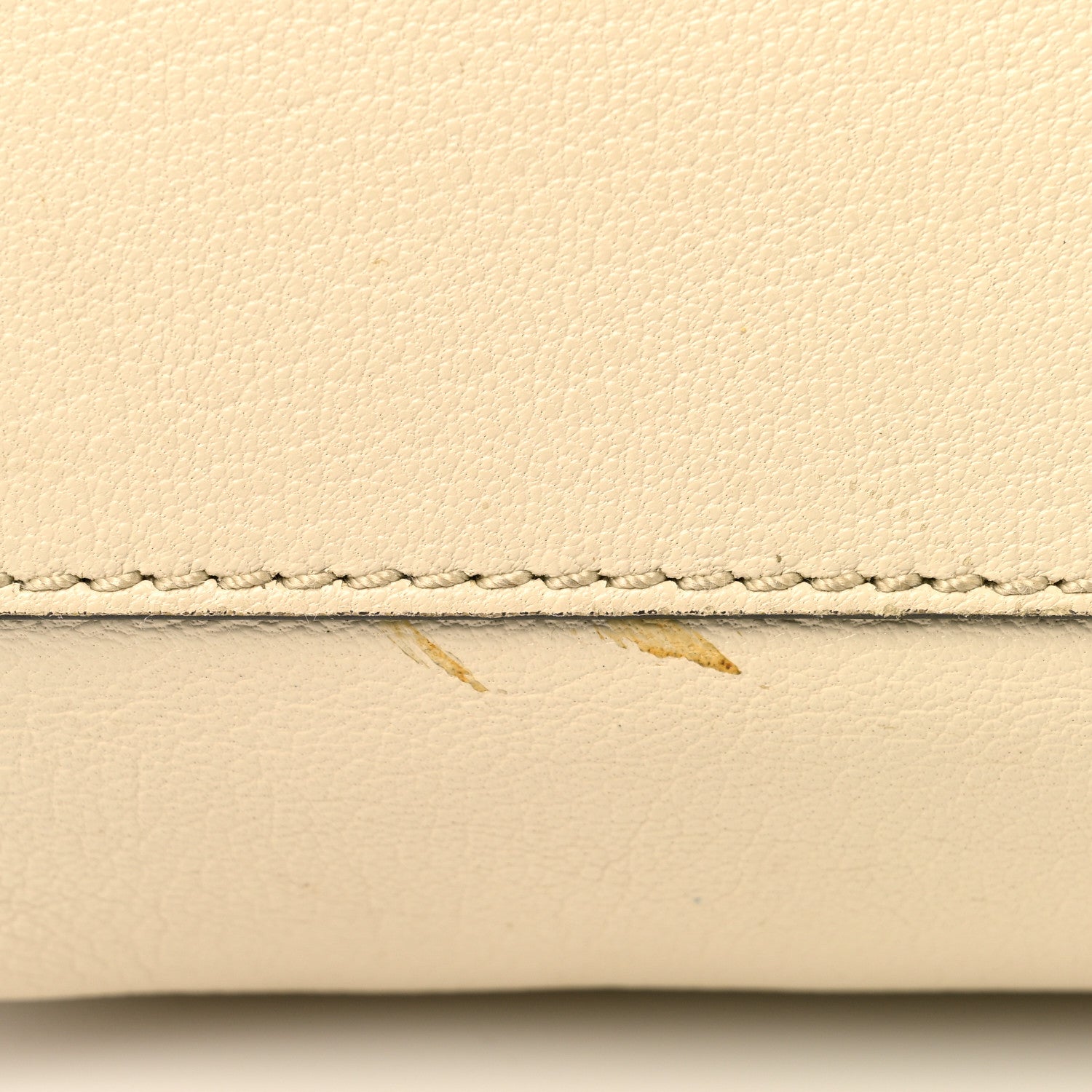 Fendi Goatskin Elaphe Medium Peekaboo Iconic Satchel Latte Natural 11 of 17