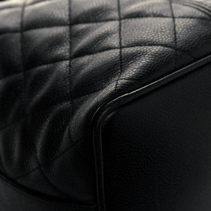 Chanel Caviar Quilted Drawstring Bucket Bag Black 8 of 12