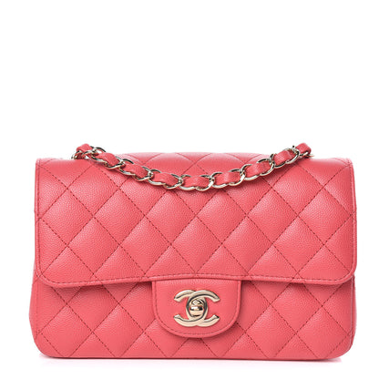 Chanel Caviar Quilted Mini Rectangular Flap Dark Pink 1 of 10