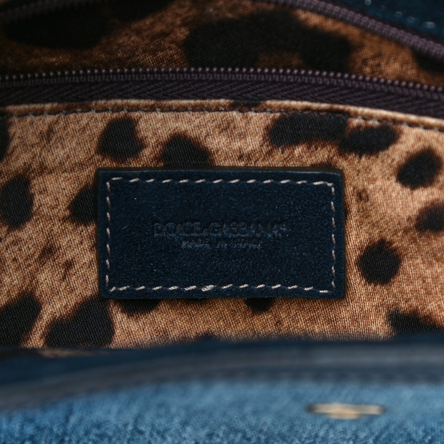 Distressed Denim Miss Sicily Satchel Blue Jeans