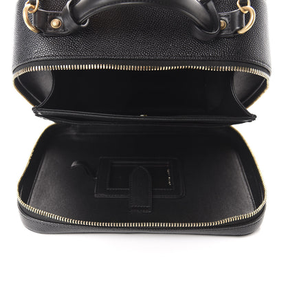 Chanel Caviar Quilted Large CC Filigree Vanity Case Black 5 of 11