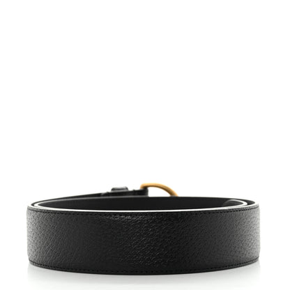 Gucci Textured Dollar Calfskin 40mm Belt 85 34 Black 2 of 6