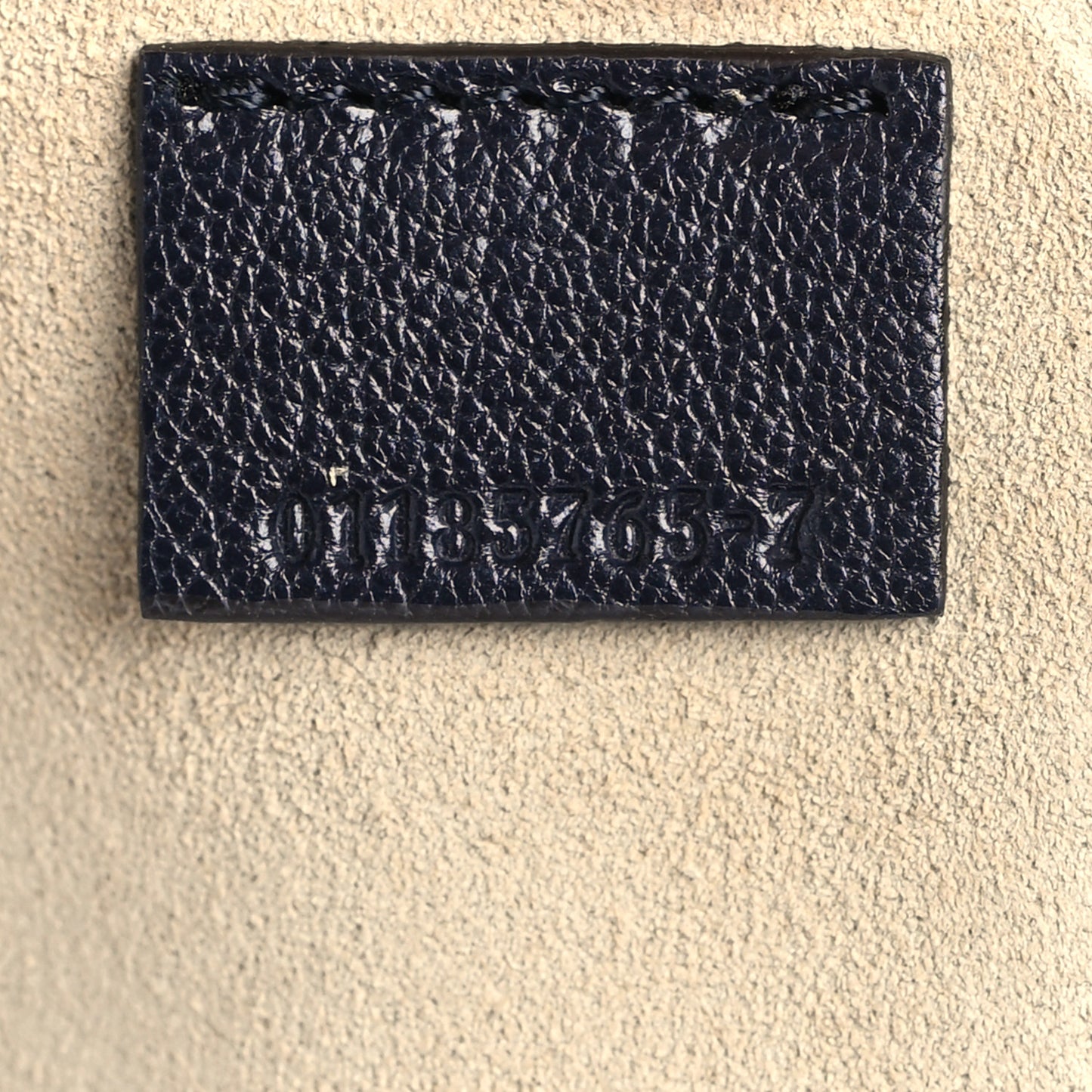 Shiny Goatskin Suede Small Pixie Bag Full Blue