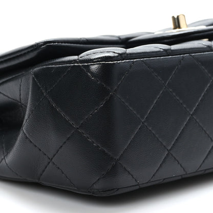 Chanel Lambskin Quilted Mini Rectangular Flap Black 8 of 10