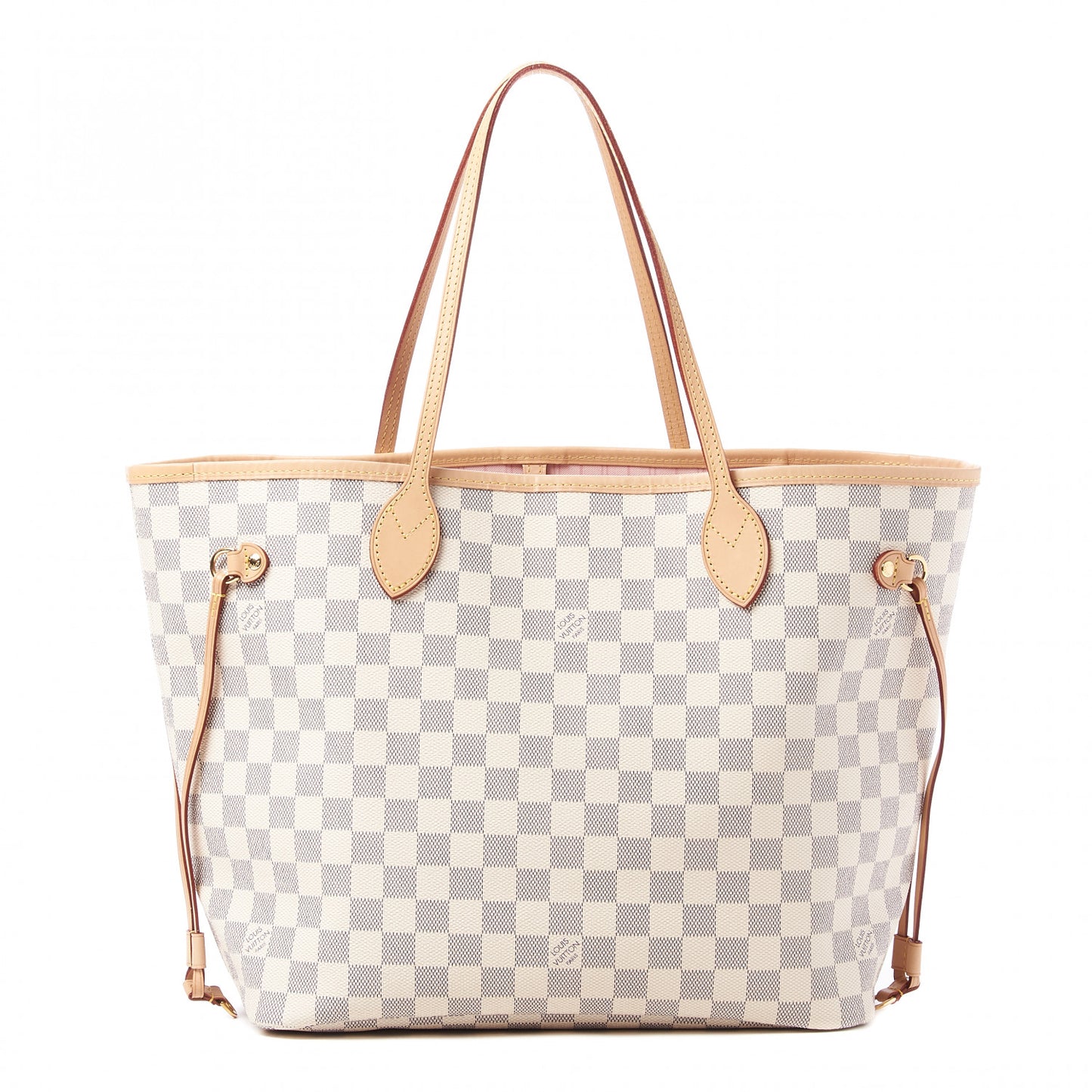 Damier Azur Neo Neverfull MM Rose Ballerine