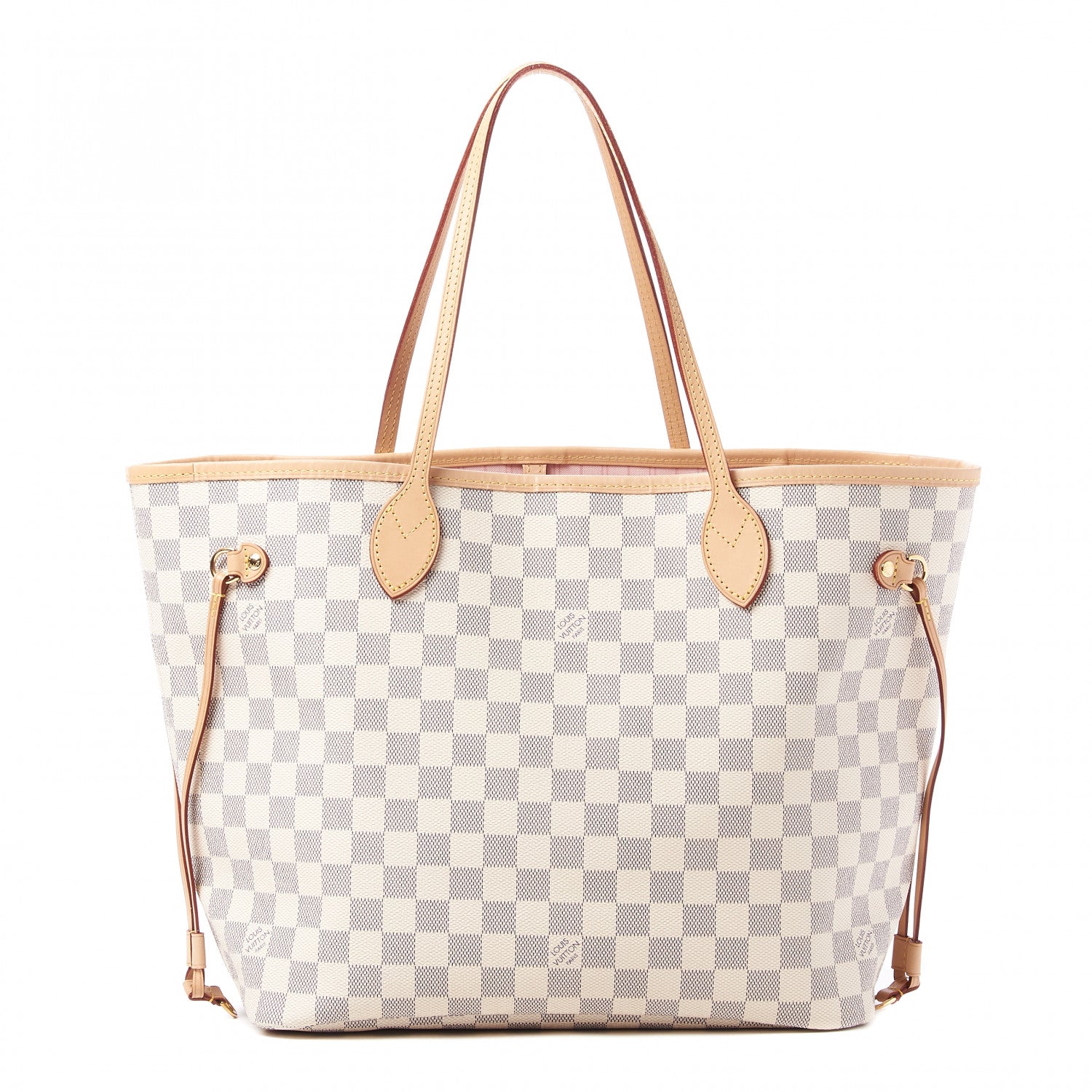 Louis Vuitton Damier Azur Neo Neverfull MM Rose Ballerine 3 of 9