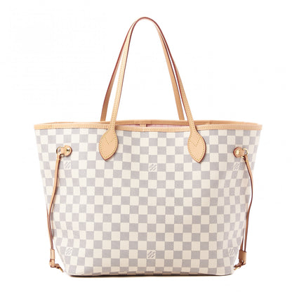 Louis Vuitton Damier Azur Neo Neverfull MM Rose Ballerine 3 of 9