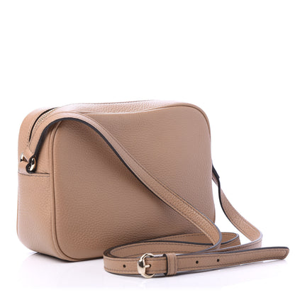 Gucci Pebbled Calfskin Small Soho Disco Bag Rose Beige 3 of 12