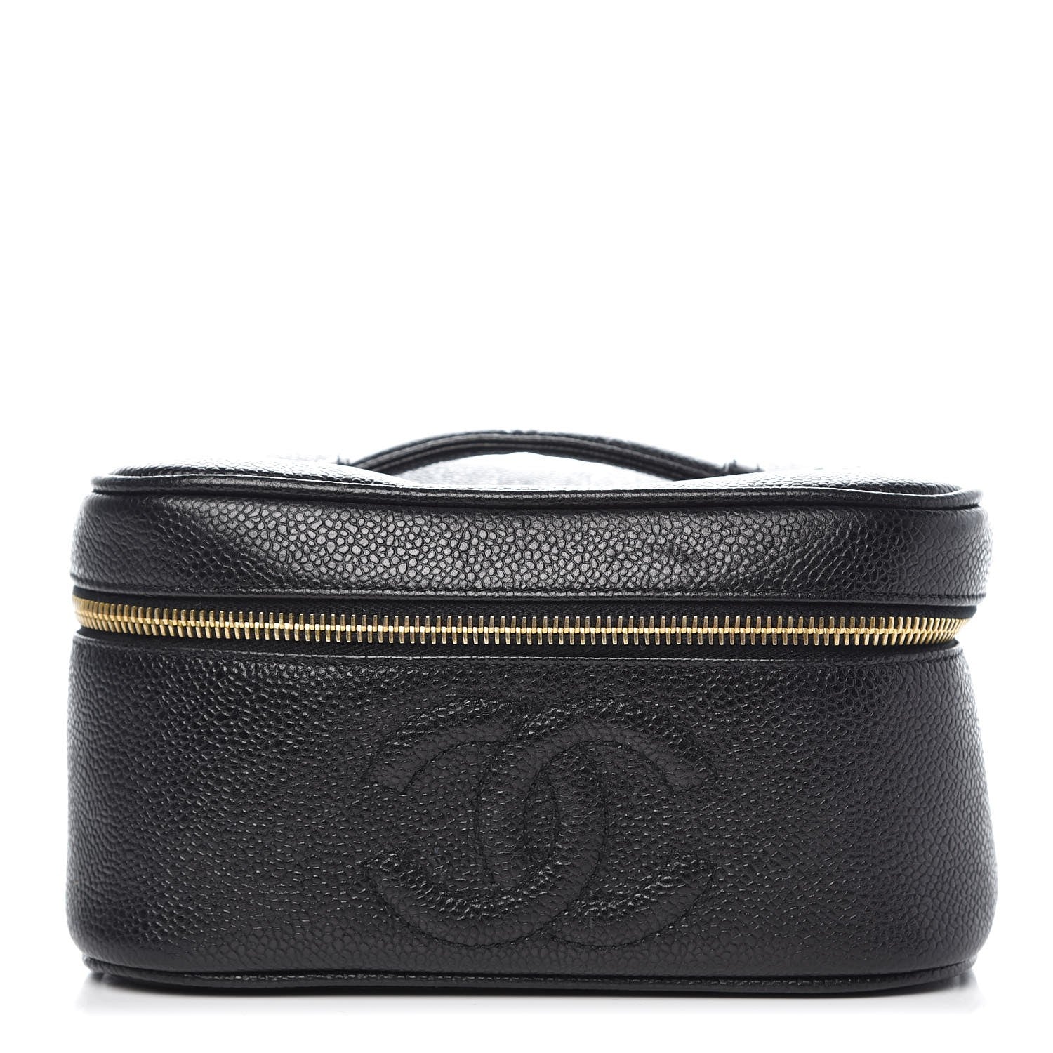Chanel Caviar Vanity Cosmetic Case Black 1 of 7