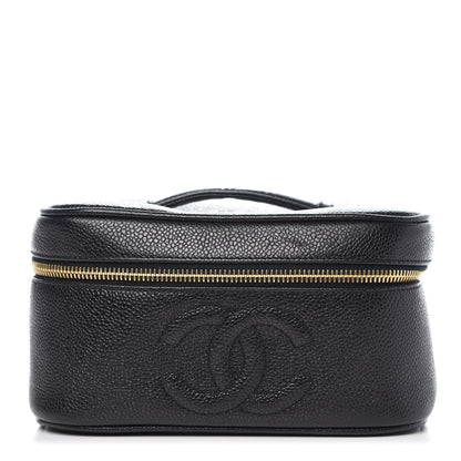 Chanel Caviar Vanity Cosmetic Case Black 1 of 7