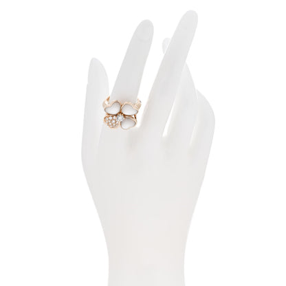 Van Cleef & Arpels 18K Rose Gold Mother of Pearl Diamond Medium Cosmos Ring 55 7.25 2 of 6