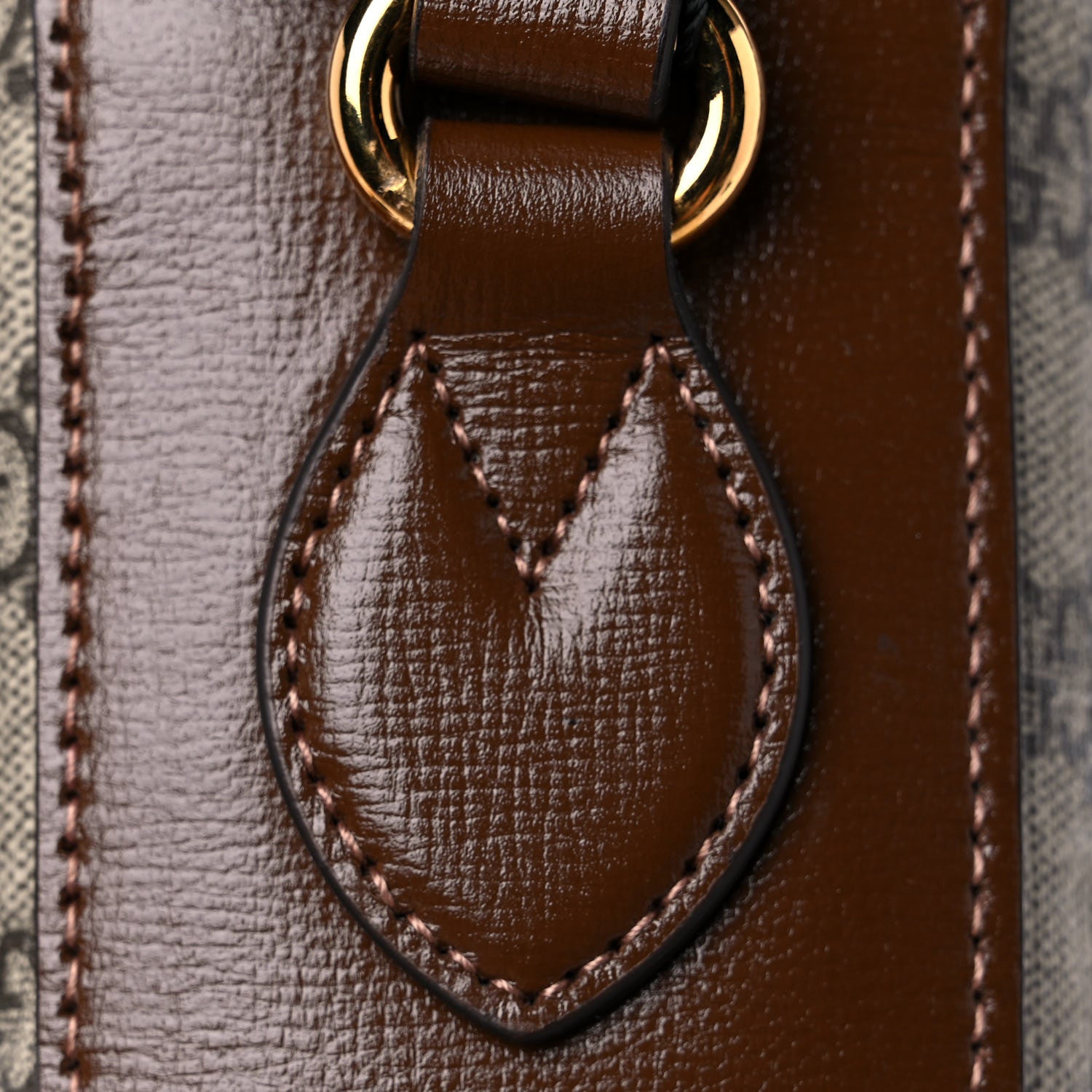 Gucci GG Supreme Monogram Small Horsebit 1955 Shoulder Bag Beige Brown Sugar 12 of 13