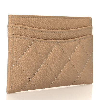Chanel Caviar Quilted Card Holder Beige 3 of 10