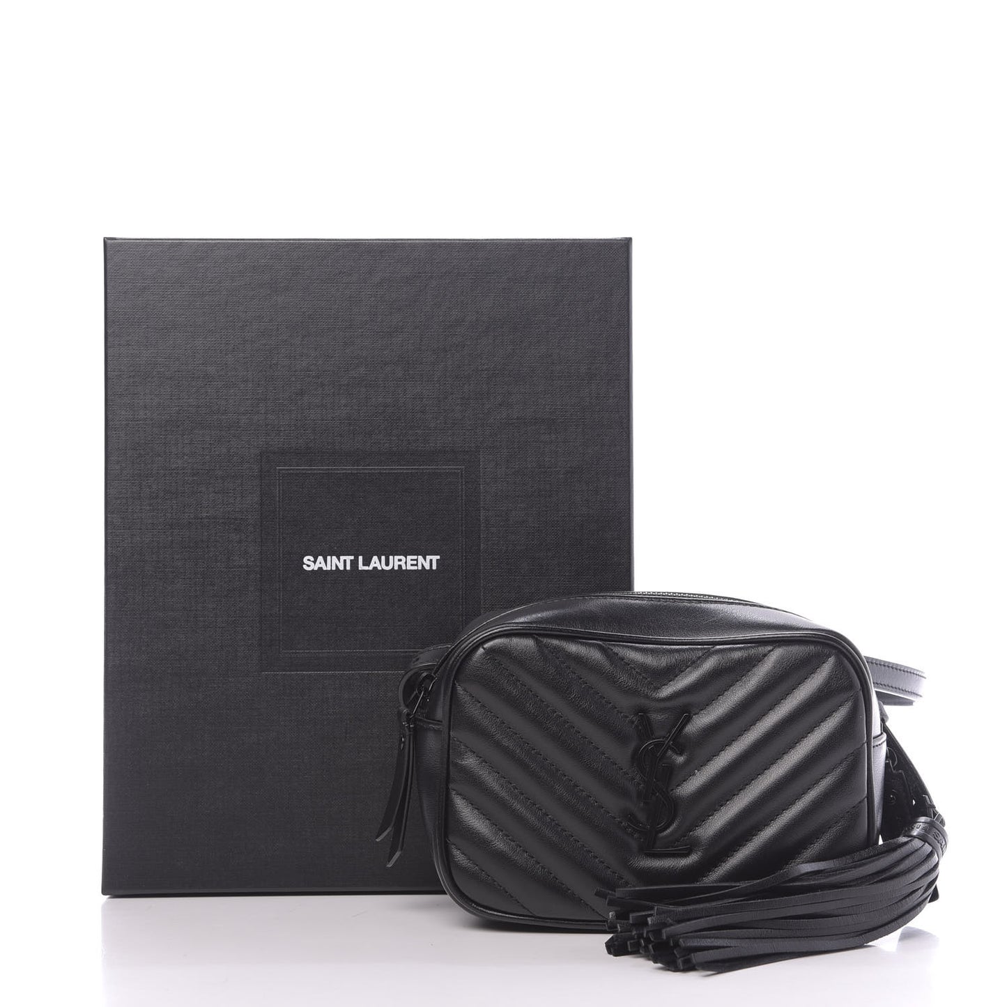 Calfskin Matelasse Monogram Lou Belt Bag Black