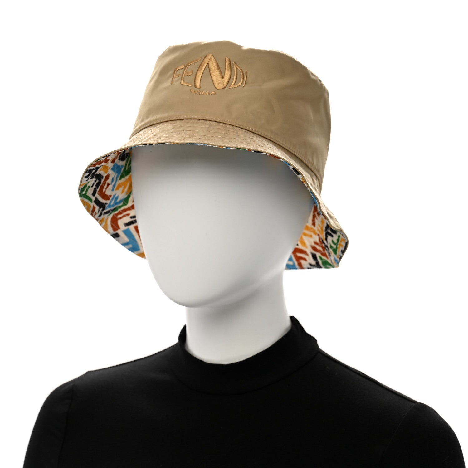Fendi X SARA COLEMAN Nylon FF Vertigo Reversible Bucket Hat Multicolor 2 of 15