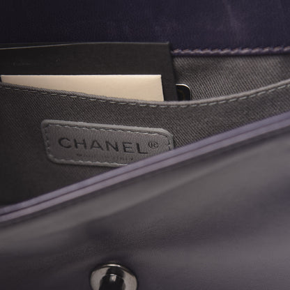 Chanel Velvet Quilted Small Boy Flap Purple 6 of 11