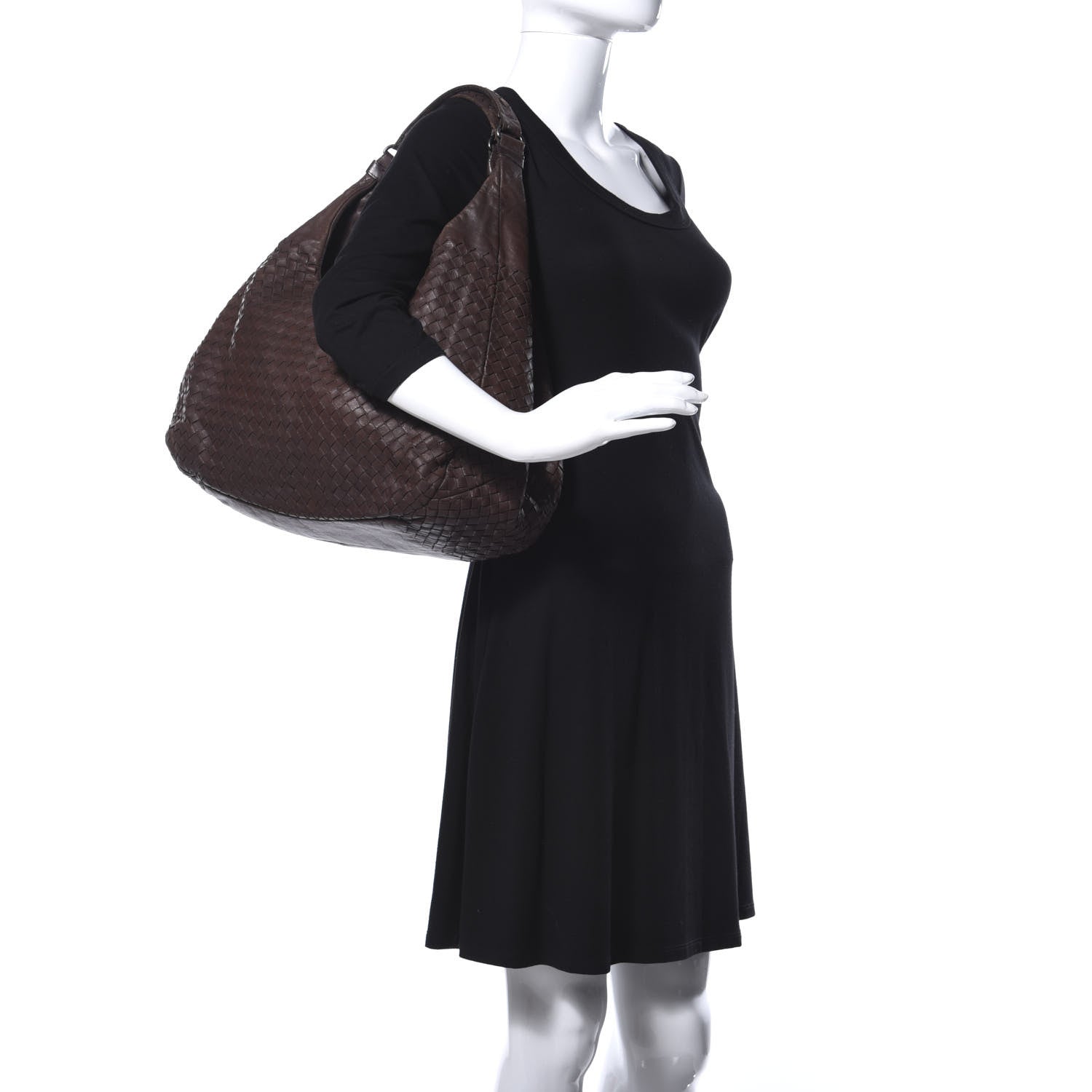 Bottega Veneta Nappa Intrecciato Large Campana Ebano 2 of 14