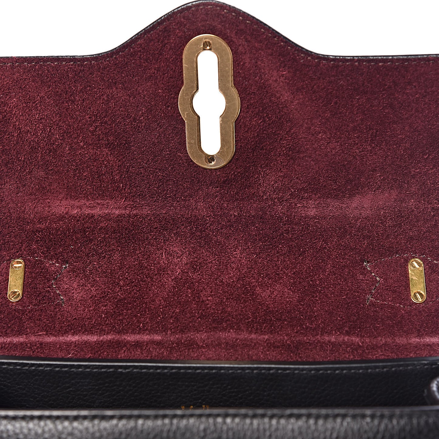 Small Classic Grain Calfskin Mini Seaton Black