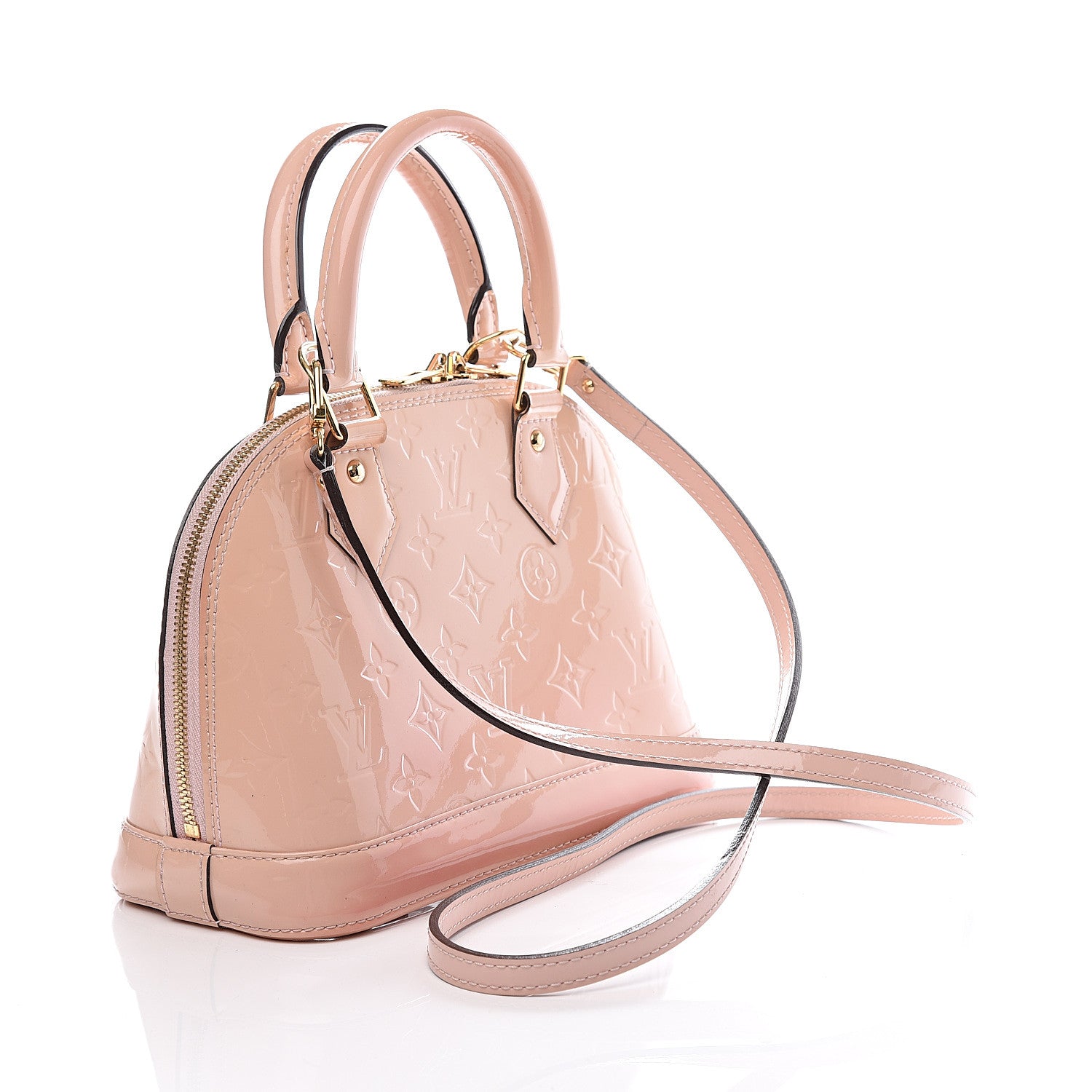 Louis Vuitton Vernis Alma BB Rose Ballerine 2 of 14