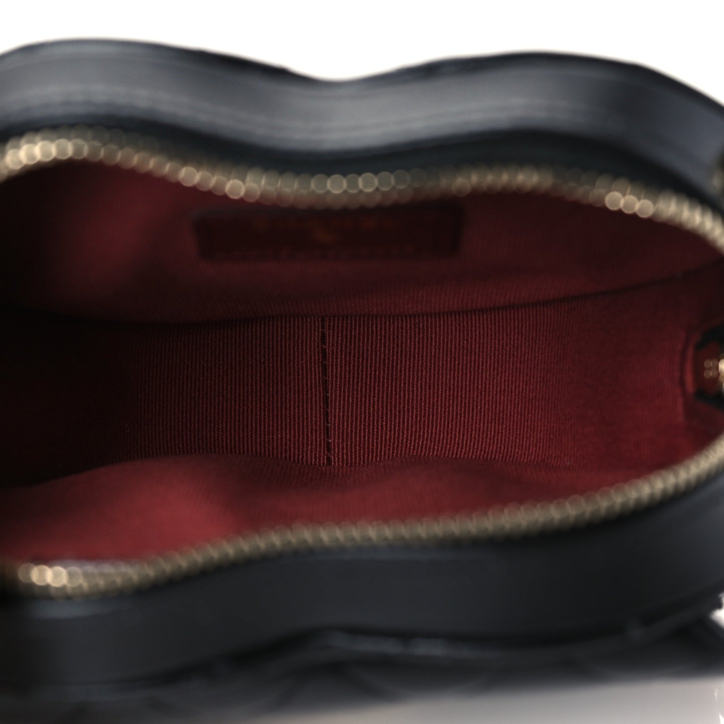Lambskin Quilted CC In Love Heart Clutch With Chain Black